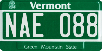 VT license plate NAE088