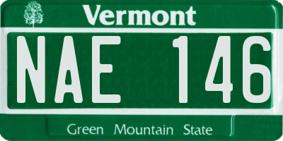 VT license plate NAE146