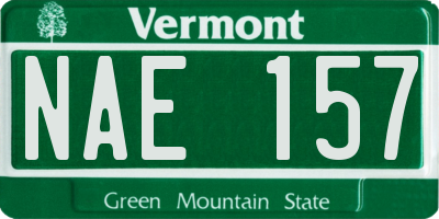 VT license plate NAE157