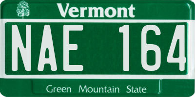 VT license plate NAE164