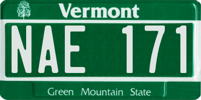 VT license plate NAE171