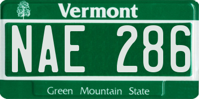 VT license plate NAE286