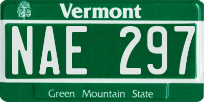 VT license plate NAE297