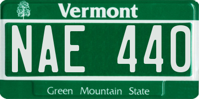 VT license plate NAE440