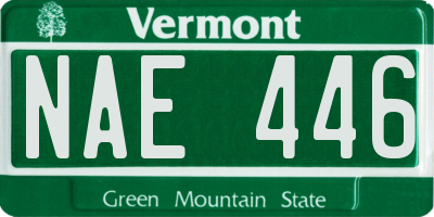 VT license plate NAE446