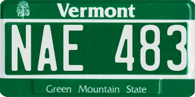 VT license plate NAE483