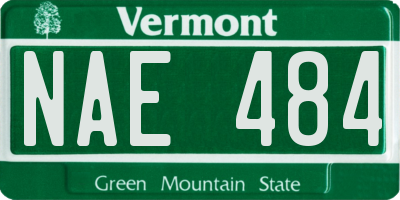 VT license plate NAE484