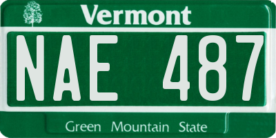 VT license plate NAE487