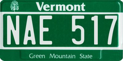 VT license plate NAE517