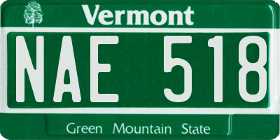 VT license plate NAE518