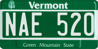 VT license plate NAE520
