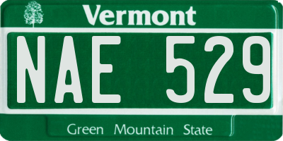 VT license plate NAE529