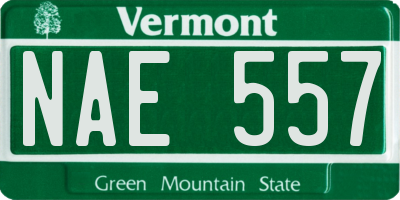 VT license plate NAE557