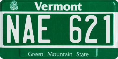 VT license plate NAE621