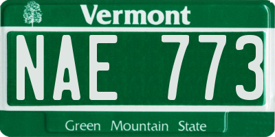 VT license plate NAE773