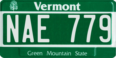 VT license plate NAE779