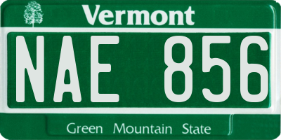VT license plate NAE856