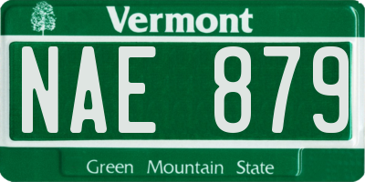 VT license plate NAE879