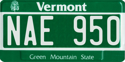 VT license plate NAE950