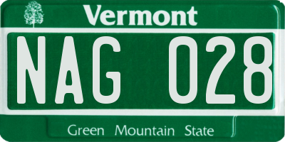 VT license plate NAG028