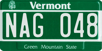VT license plate NAG048