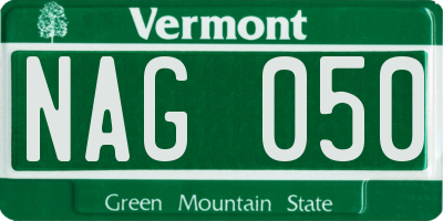 VT license plate NAG050