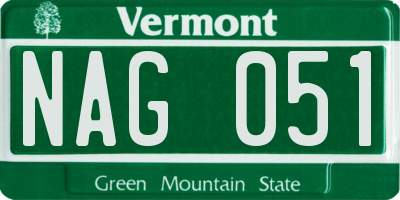 VT license plate NAG051