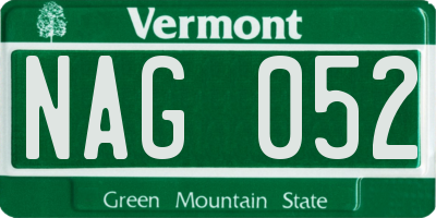 VT license plate NAG052