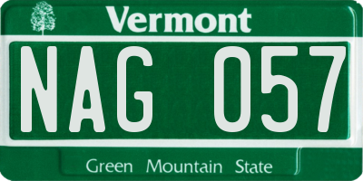 VT license plate NAG057