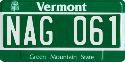 VT license plate NAG061