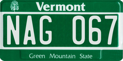 VT license plate NAG067