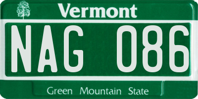VT license plate NAG086