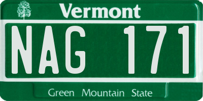 VT license plate NAG171