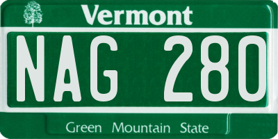 VT license plate NAG280