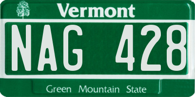 VT license plate NAG428