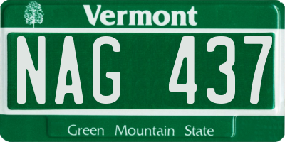 VT license plate NAG437