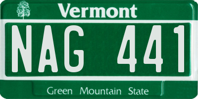 VT license plate NAG441