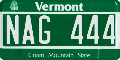 VT license plate NAG444