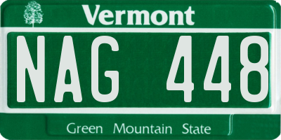 VT license plate NAG448