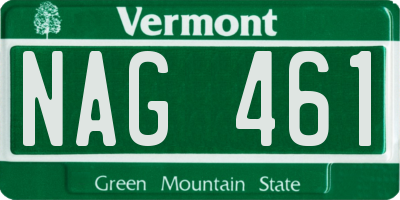 VT license plate NAG461