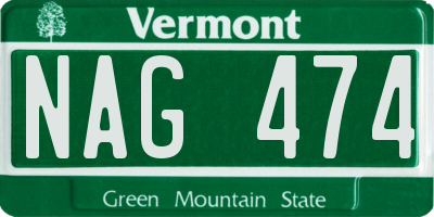 VT license plate NAG474