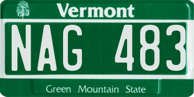 VT license plate NAG483