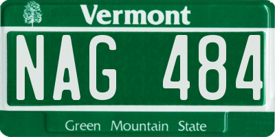 VT license plate NAG484