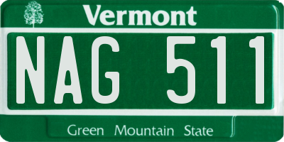 VT license plate NAG511