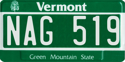 VT license plate NAG519