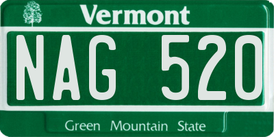 VT license plate NAG520