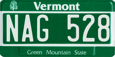 VT license plate NAG528