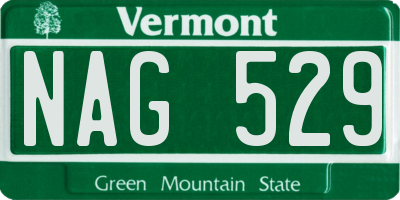 VT license plate NAG529