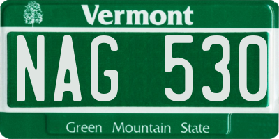 VT license plate NAG530