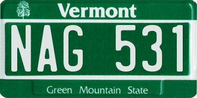 VT license plate NAG531